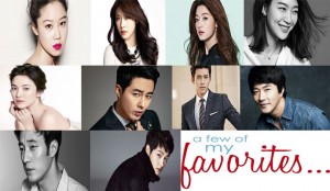 My Favorite Korean Actors and Actresses