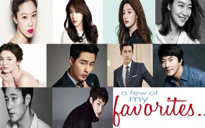 My Top 5 Korean Actors and Actresses